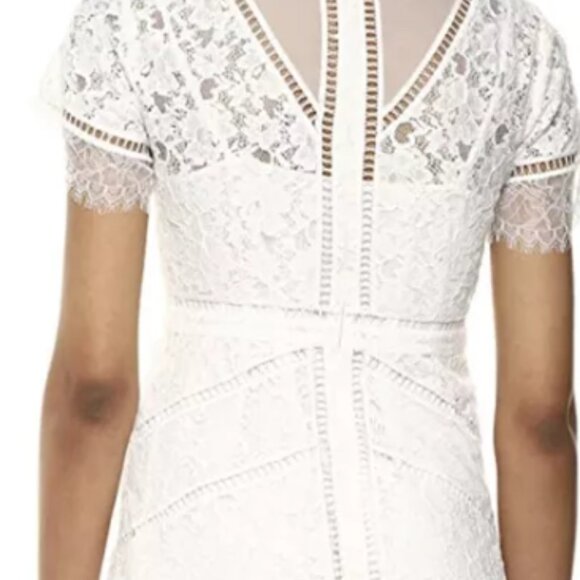 French Connection Chante White Lace dress - Picture 5 of 10